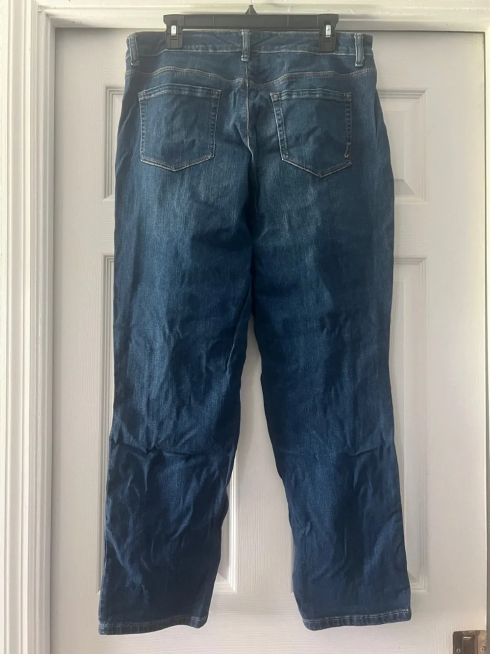 Style & Co. Distressed Dark Blue Boyfriend Jeans - Picture 2 of 3